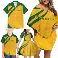 South Africa Cricket World Cup 2024 Family Matching Off Shoulder Short Dress and Hawaiian Shirt Proteas Make Champions LT9 - Wonder Print Shop