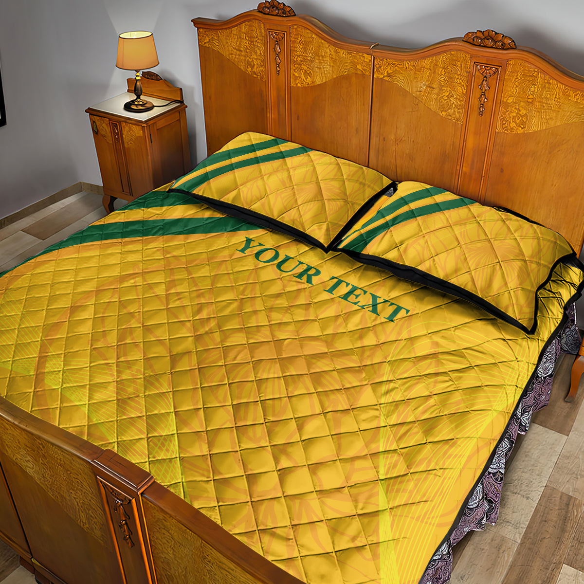 South Africa Cricket World Cup 2024 Quilt Bed Set Proteas Make Champions - Wonder Print Shop