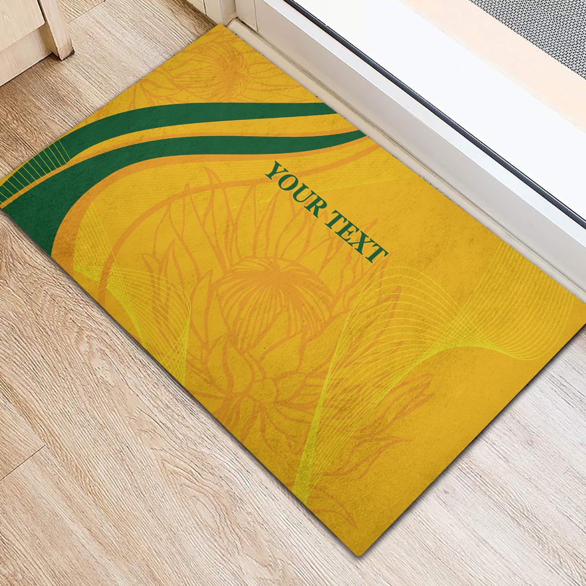 South Africa Cricket World Cup 2024 Rubber Doormat Proteas Make Champions - Wonder Print Shop
