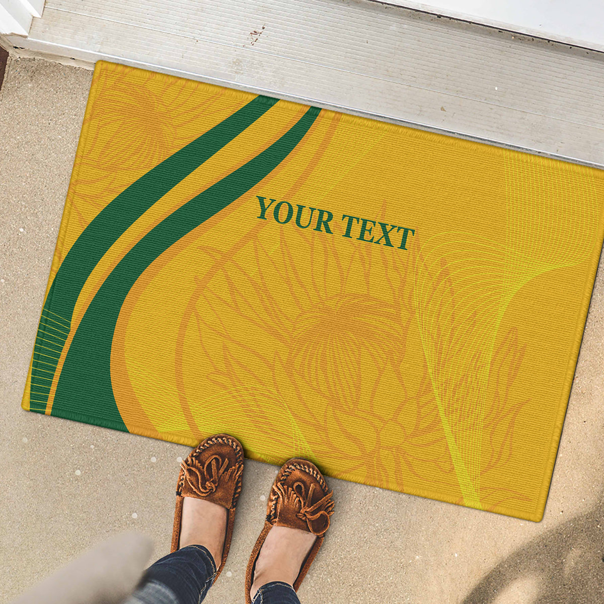 South Africa Cricket World Cup 2024 Rubber Doormat Proteas Make Champions - Wonder Print Shop