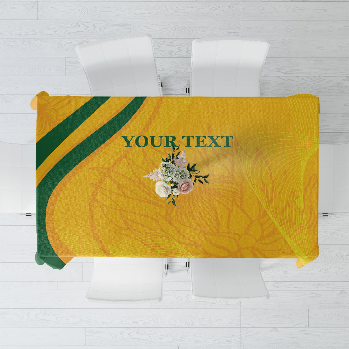 South Africa Cricket World Cup 2024 Tablecloth Proteas Make Champions - Wonder Print Shop