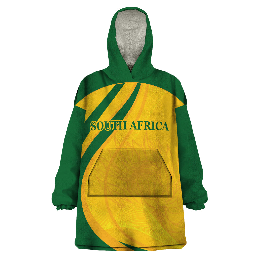 South Africa Cricket World Cup 2024 Wearable Blanket Hoodie Proteas Make Champions - Wonder Print Shop