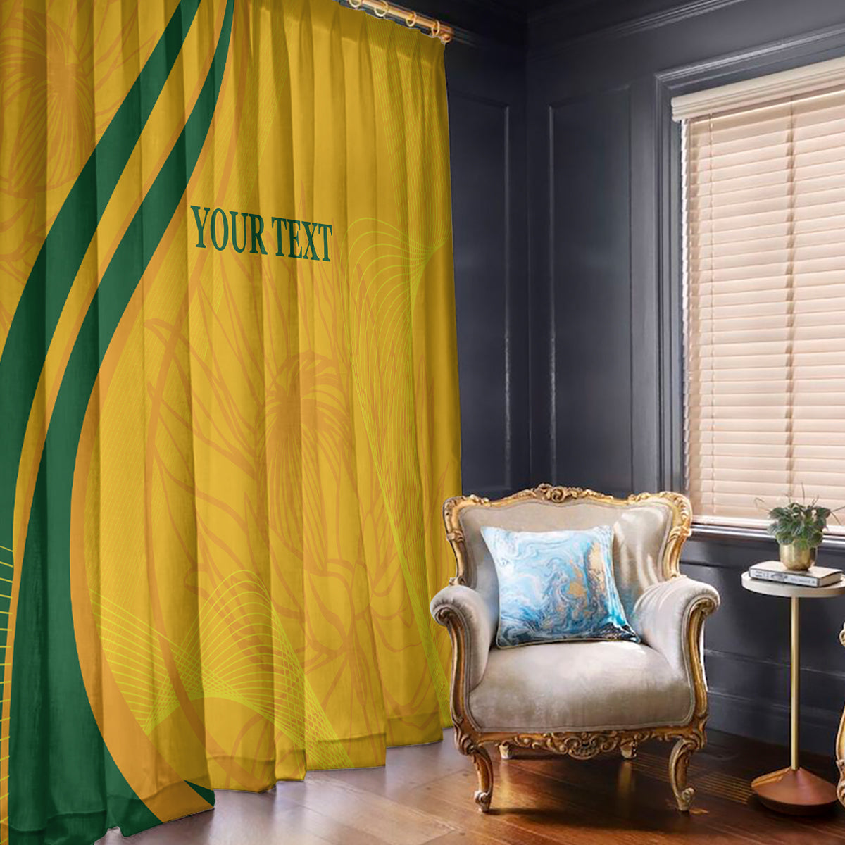 South Africa Cricket World Cup 2024 Window Curtain Proteas Make Champions - Wonder Print Shop