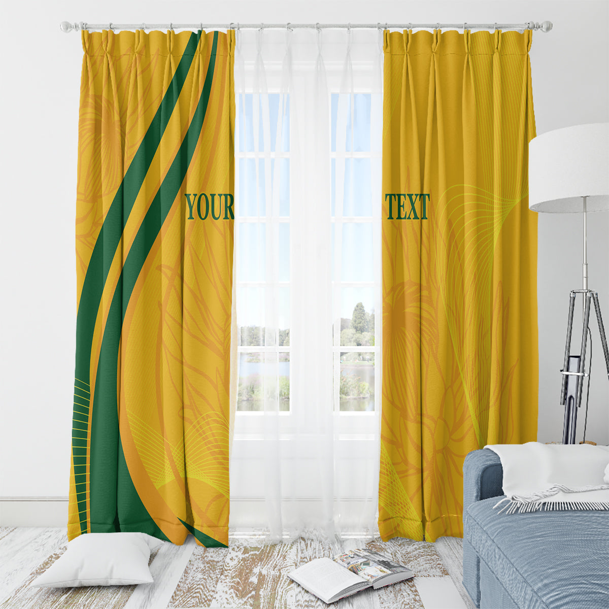 South Africa Cricket World Cup 2024 Window Curtain Proteas Make Champions - Wonder Print Shop