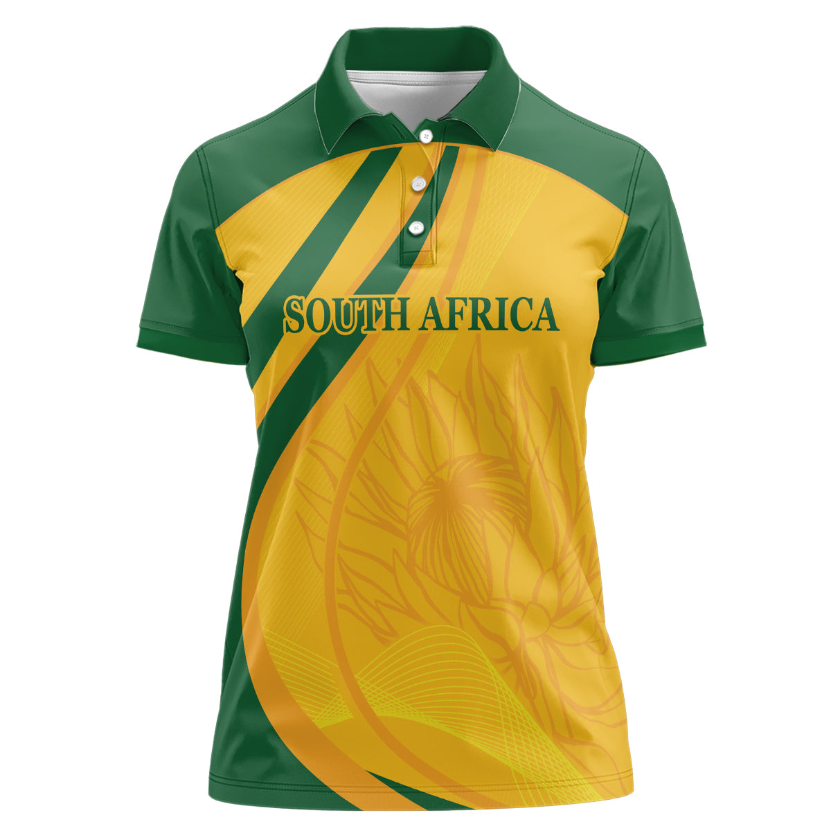 South Africa Cricket World Cup 2024 Women Polo Shirt Proteas Make Champions - Wonder Print Shop