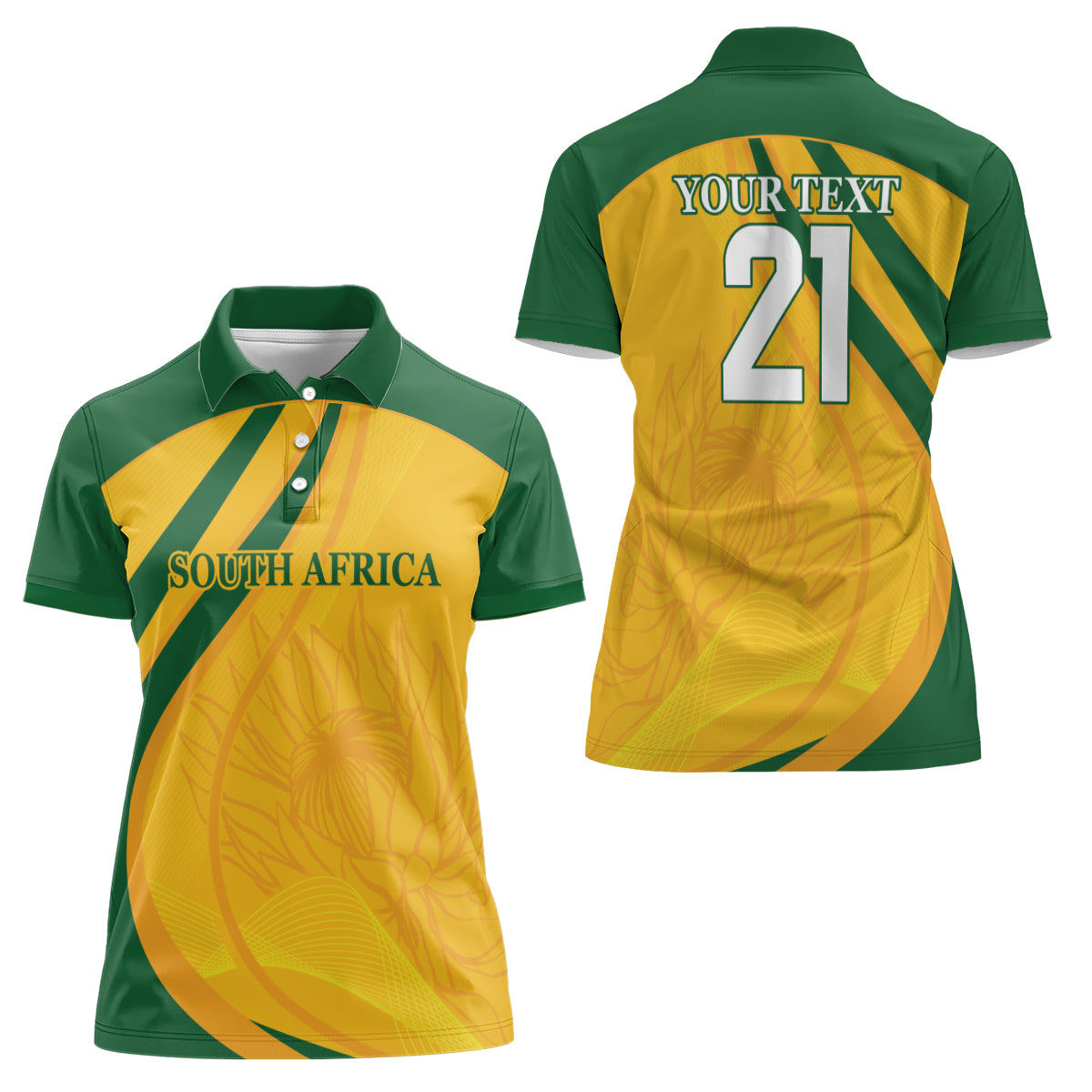 South Africa Cricket World Cup 2024 Women Polo Shirt Proteas Make Champions - Wonder Print Shop