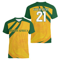 South Africa Cricket World Cup 2024 Women V-Neck T-Shirt Proteas Make Champions - Wonder Print Shop