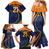 Sri Lanka Cricket World Cup 2024 Family Matching Mermaid Dress and Hawaiian Shirt Shri Lanka Jathika Crikat Kandayama LT9 - Wonder Print Shop