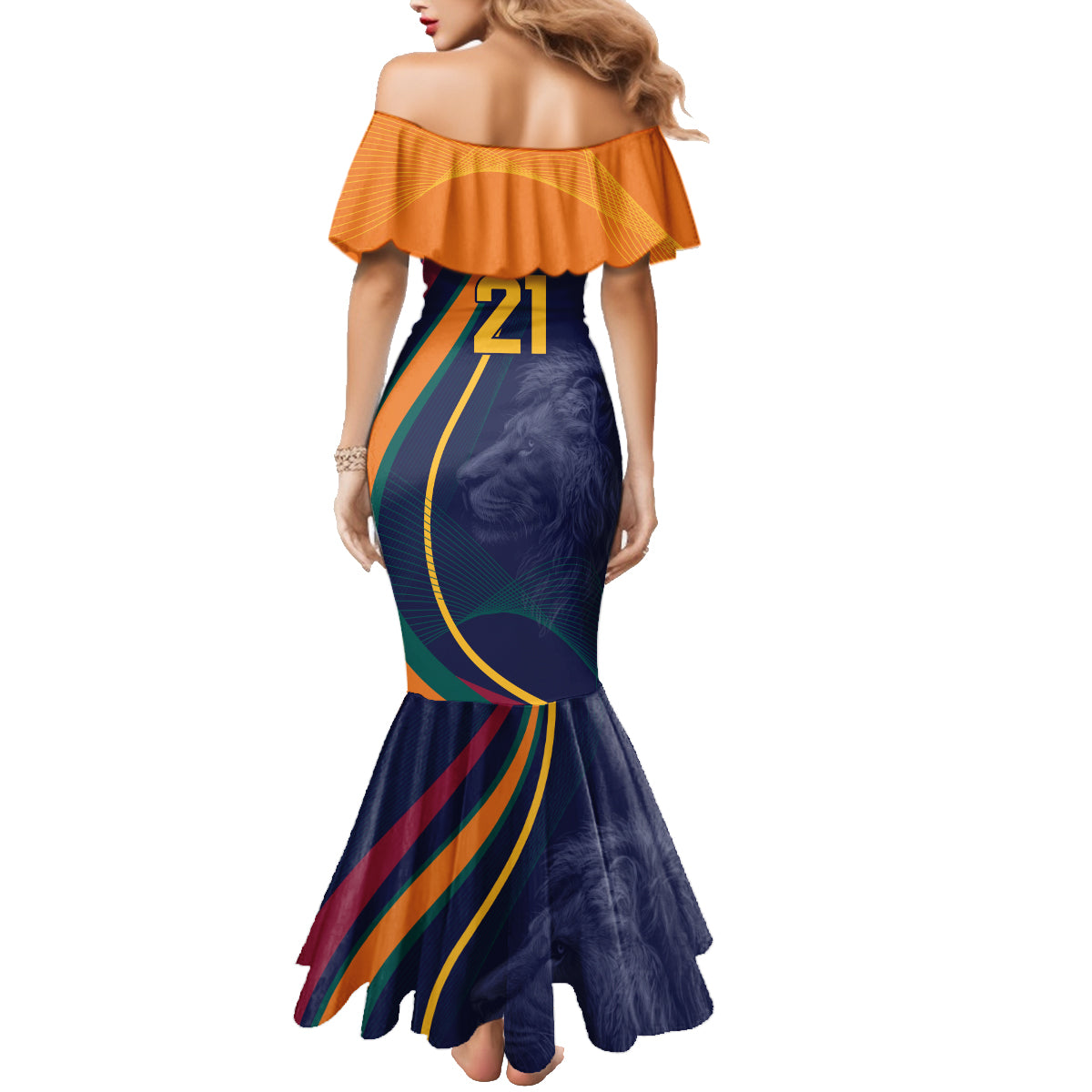 Sri Lanka Cricket World Cup 2024 Family Matching Mermaid Dress and Hawaiian Shirt Shri Lanka Jathika Crikat Kandayama LT9 - Wonder Print Shop