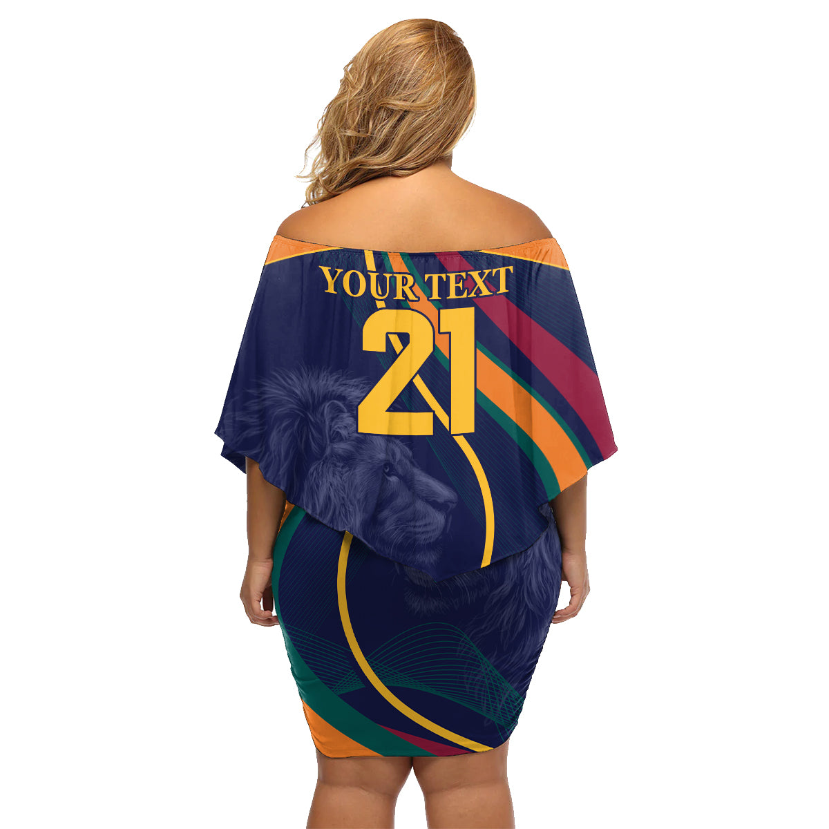 Sri Lanka Cricket World Cup 2024 Family Matching Off Shoulder Short Dress and Hawaiian Shirt Shri Lanka Jathika Crikat Kandayama LT9 - Wonder Print Shop