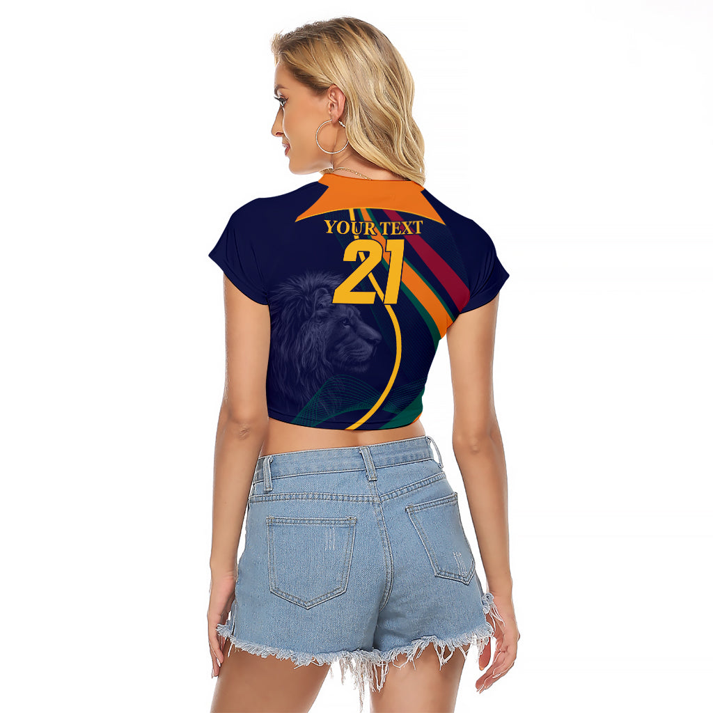 Sri Lanka Cricket World Cup 2024 Raglan Cropped T Shirt Shri Lanka Jathika Crikat Kandayama - Wonder Print Shop