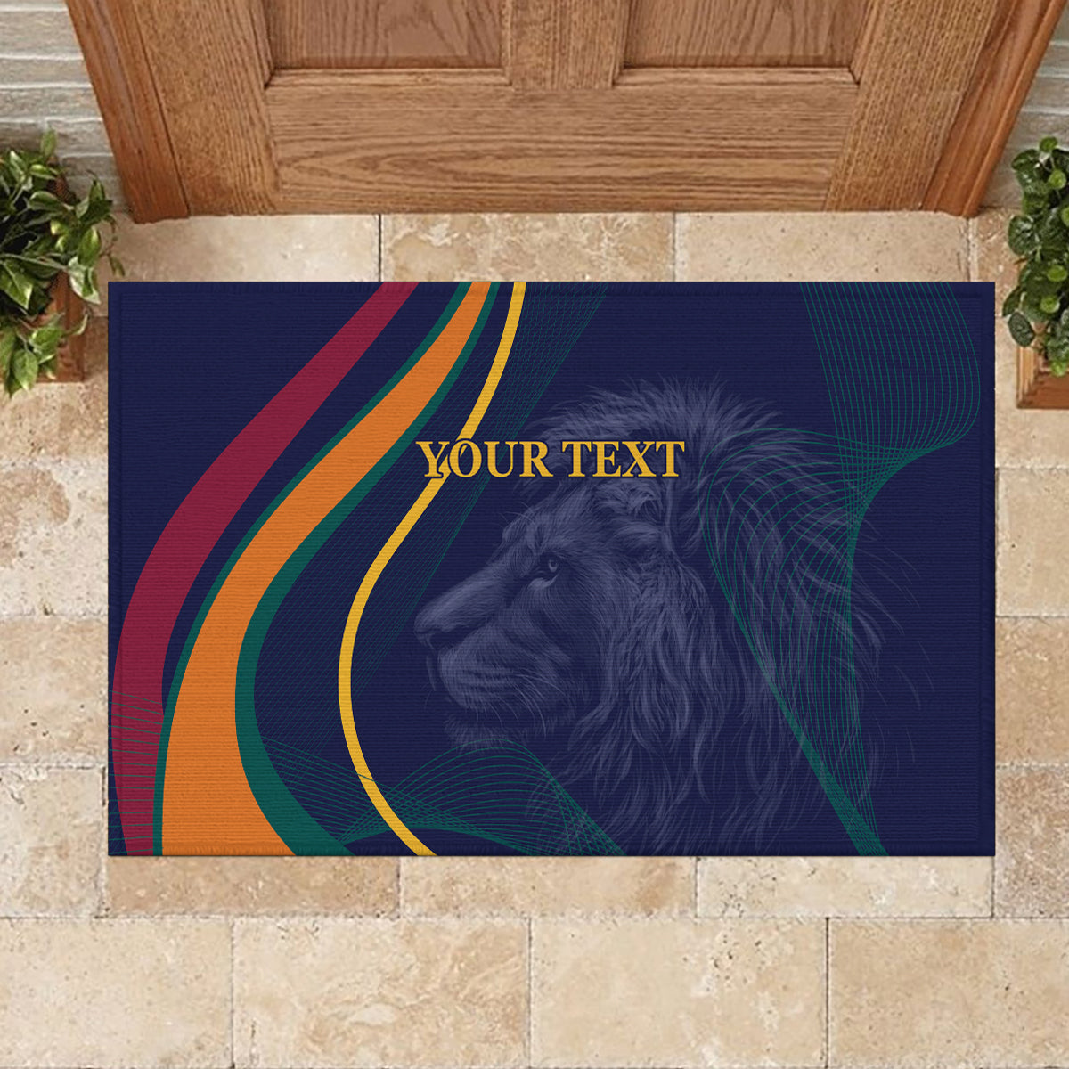 Sri Lanka Cricket World Cup 2024 Rubber Doormat Shri Lanka Jathika Crikat Kandayama - Wonder Print Shop