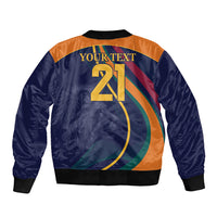 Sri Lanka Cricket World Cup 2024 Sleeve Zip Bomber Jacket Shri Lanka Jathika Crikat Kandayama - Wonder Print Shop
