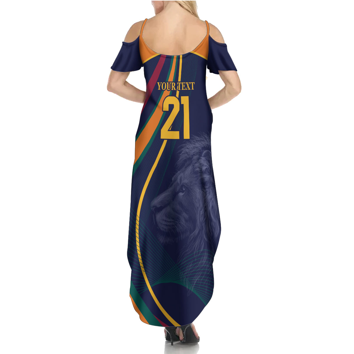Sri Lanka Cricket World Cup 2024 Summer Maxi Dress Shri Lanka Jathika Crikat Kandayama - Wonder Print Shop
