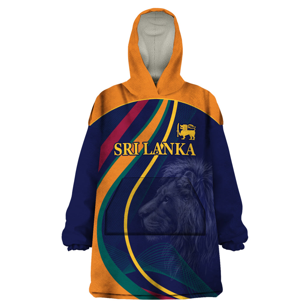 Sri Lanka Cricket World Cup 2024 Wearable Blanket Hoodie Shri Lanka Jathika Crikat Kandayama - Wonder Print Shop