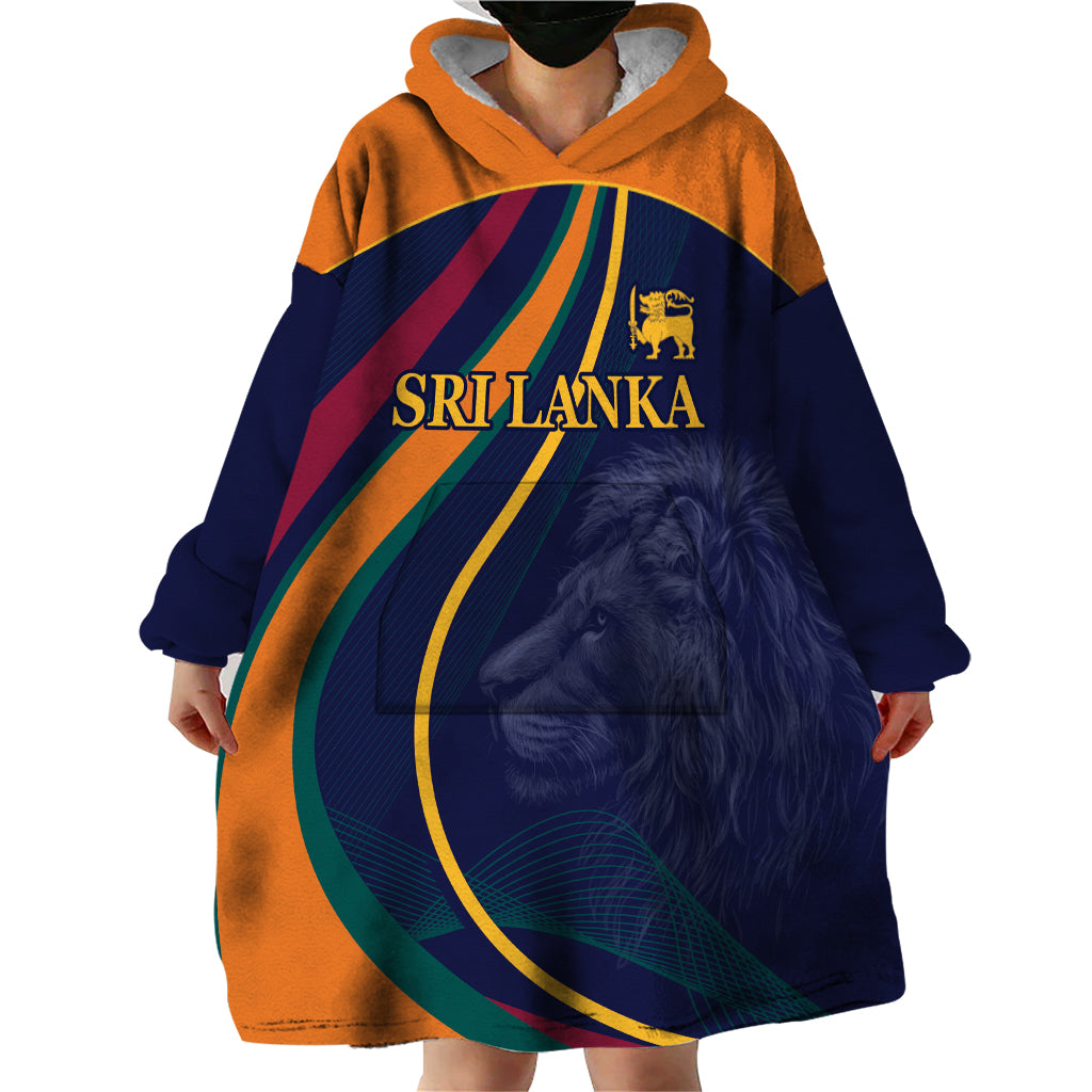 Sri Lanka Cricket World Cup 2024 Wearable Blanket Hoodie Shri Lanka Jathika Crikat Kandayama - Wonder Print Shop