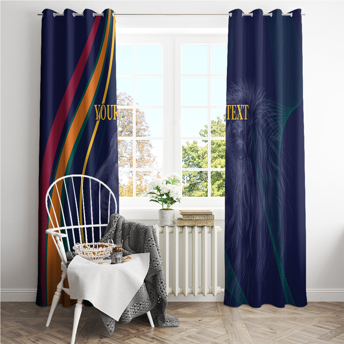 Sri Lanka Cricket World Cup 2024 Window Curtain Shri Lanka Jathika Crikat Kandayama - Wonder Print Shop