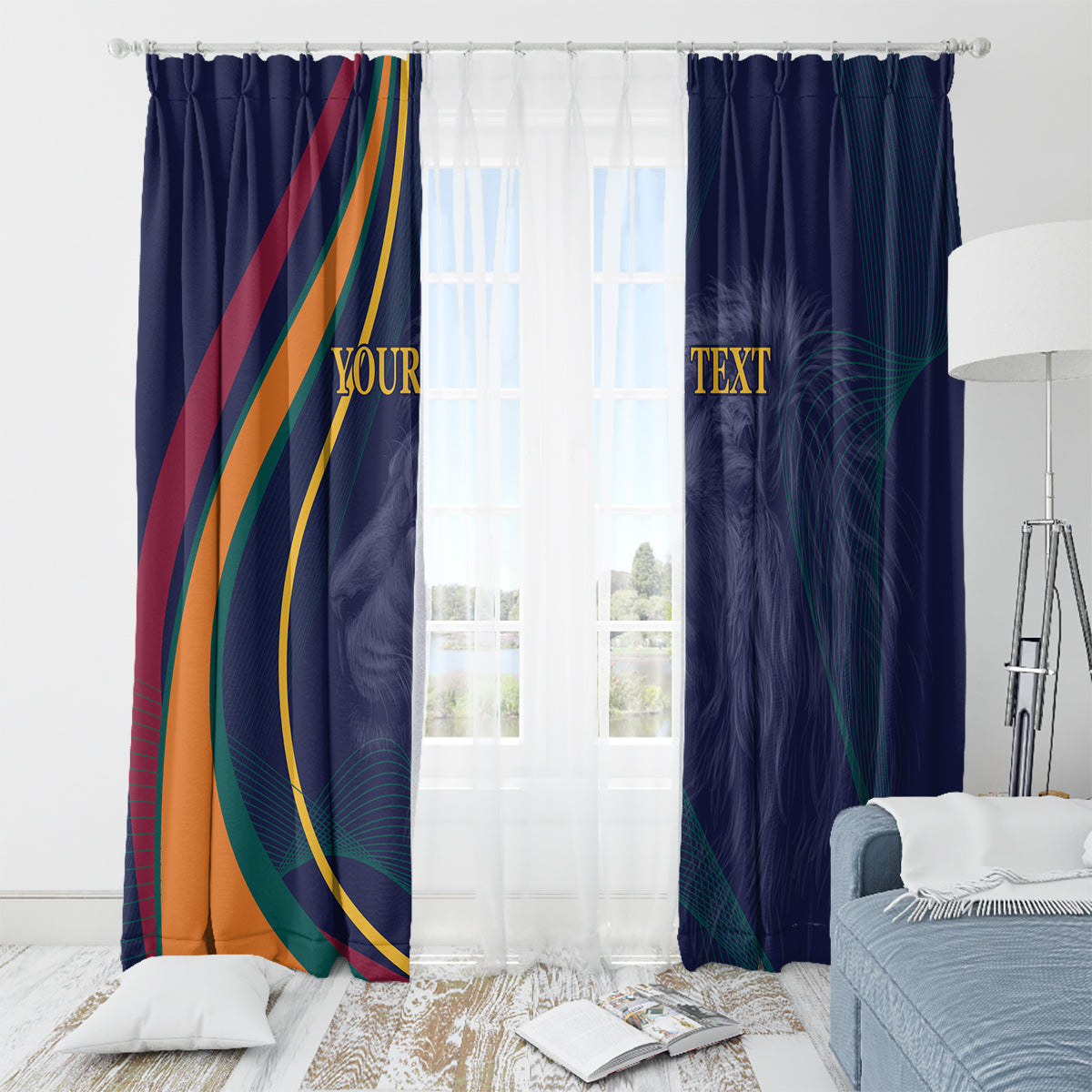 Sri Lanka Cricket World Cup 2024 Window Curtain Shri Lanka Jathika Crikat Kandayama - Wonder Print Shop