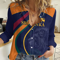 Sri Lanka Cricket World Cup 2024 Women Casual Shirt Shri Lanka Jathika Crikat Kandayama - Wonder Print Shop