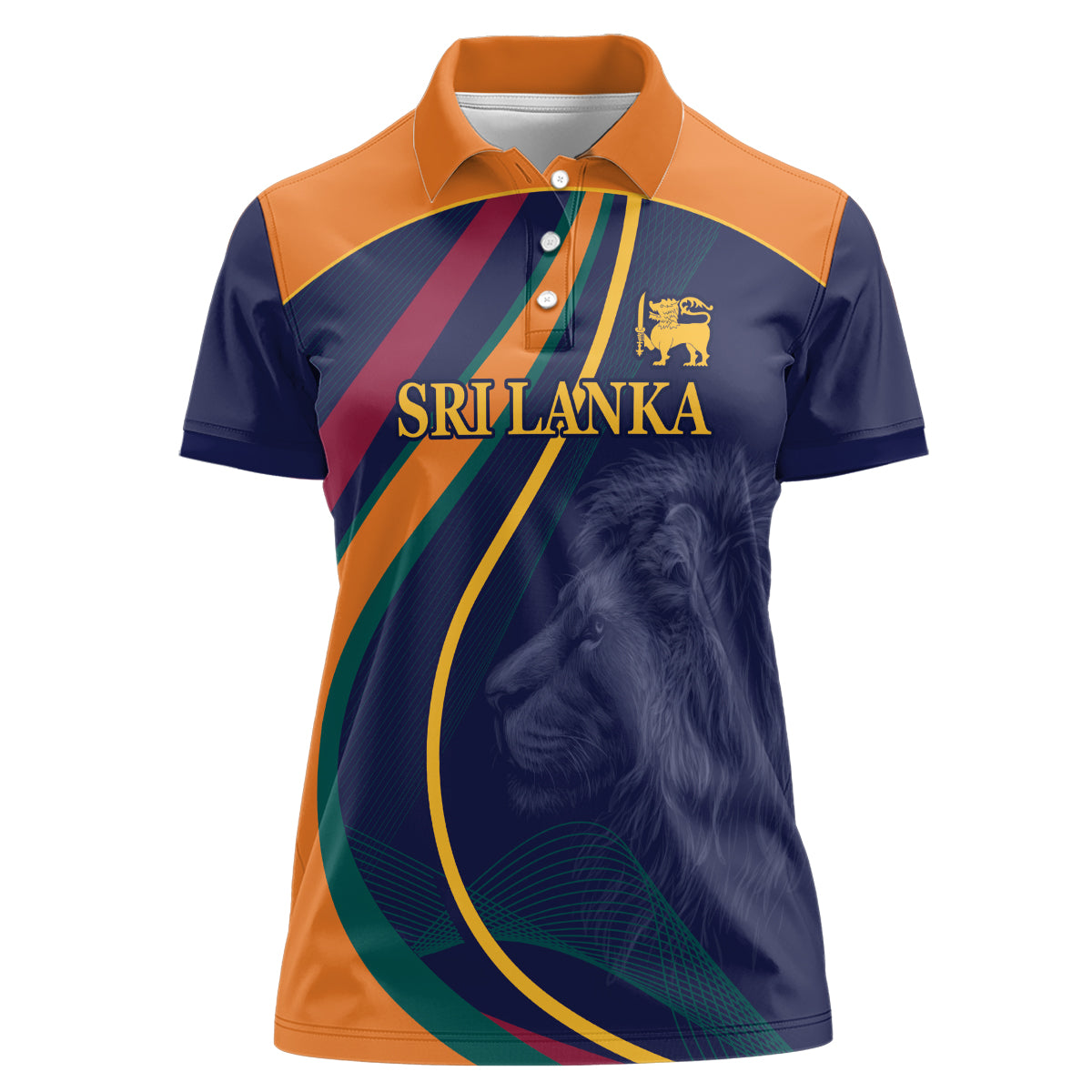 Sri Lanka Cricket World Cup 2024 Women Polo Shirt Shri Lanka Jathika Crikat Kandayama - Wonder Print Shop