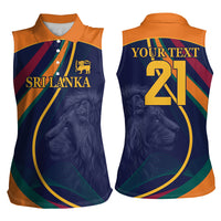 Sri Lanka Cricket World Cup 2024 Women Sleeveless Polo Shirt Shri Lanka Jathika Crikat Kandayama - Wonder Print Shop