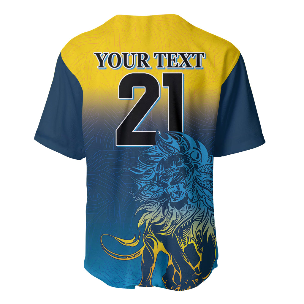 Sri Lanka Baseball Jersey With Lions Version LT9 - Wonder Print Shop