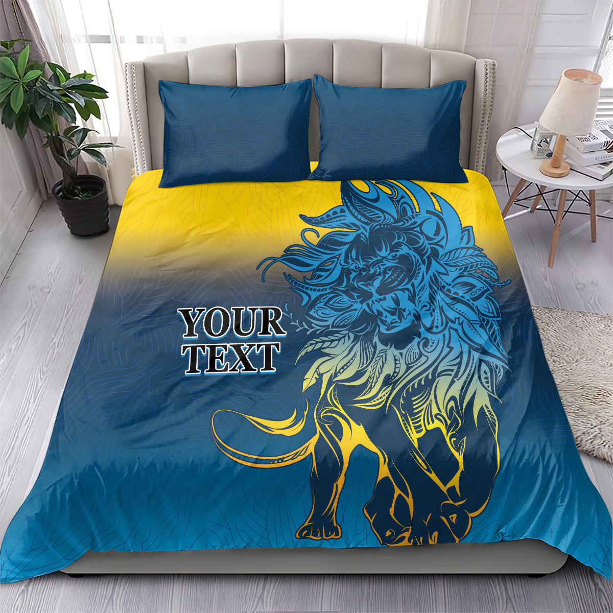 Sri Lanka Bedding Set With Lions Version LT9 - Wonder Print Shop