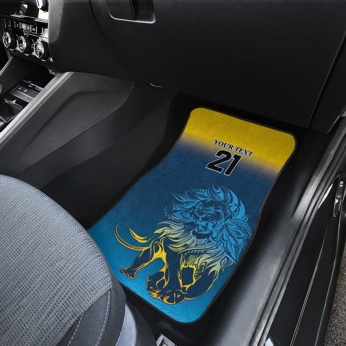 Sri Lanka Car Mats With Lions Version LT9 - Wonder Print Shop