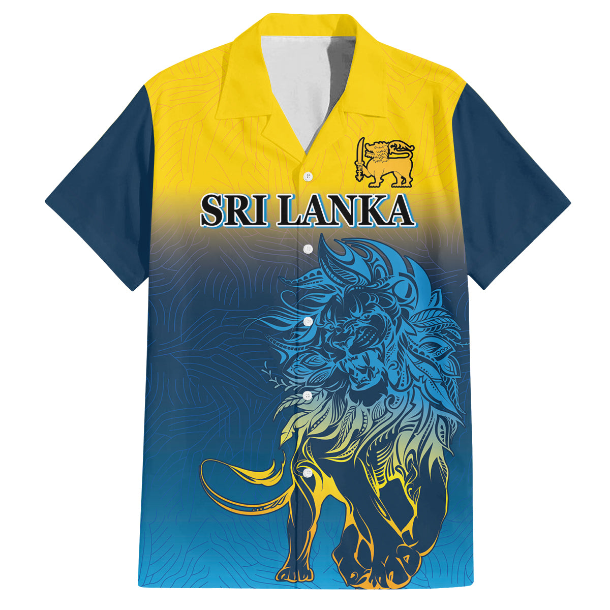 Sri Lanka Family Matching Puletasi and Hawaiian Shirt With Lions Version - Wonder Print Shop