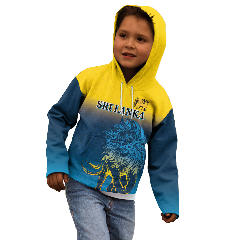 Sri Lanka Kid Hoodie With Lions Version - Wonder Print Shop