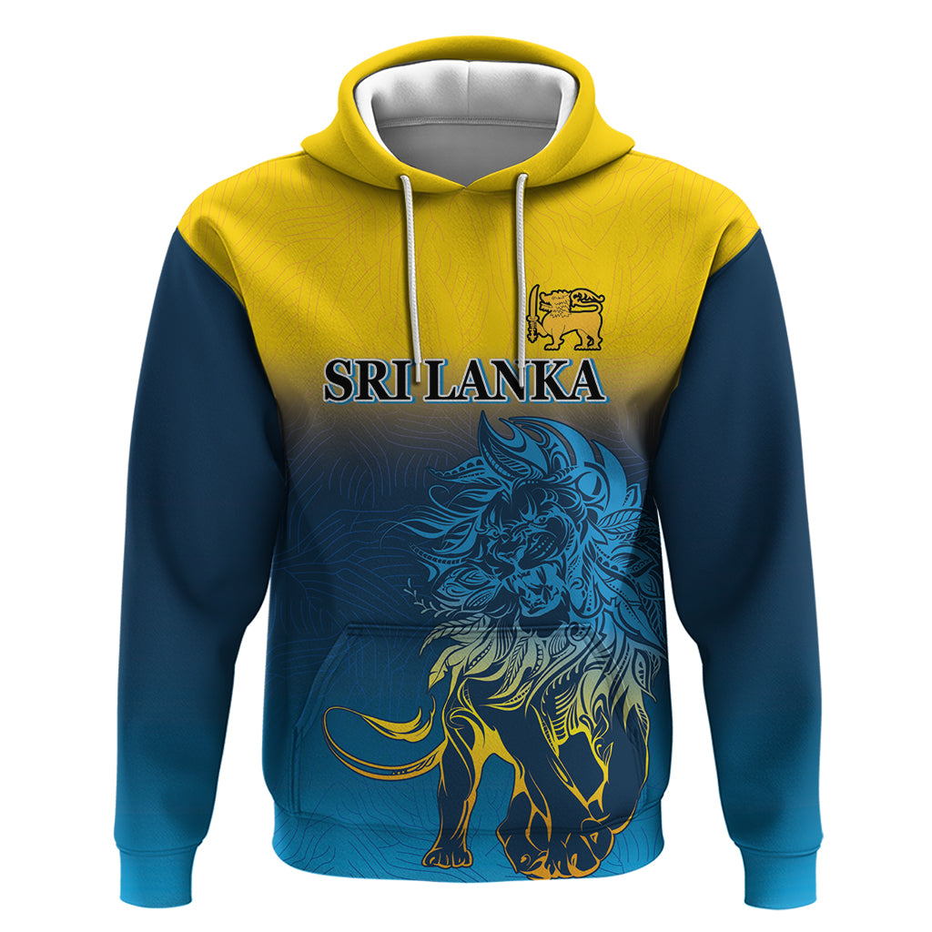 Sri Lanka Zip Hoodie With Lions Version - Wonder Print Shop