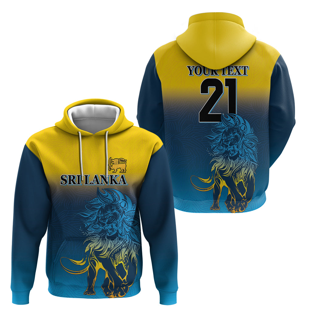 Sri Lanka Zip Hoodie With Lions Version - Wonder Print Shop