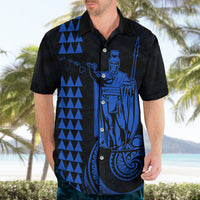 Custom Hawaii Hawaiian Shirt King Kamehameha - Blue - Wonder Print Shop