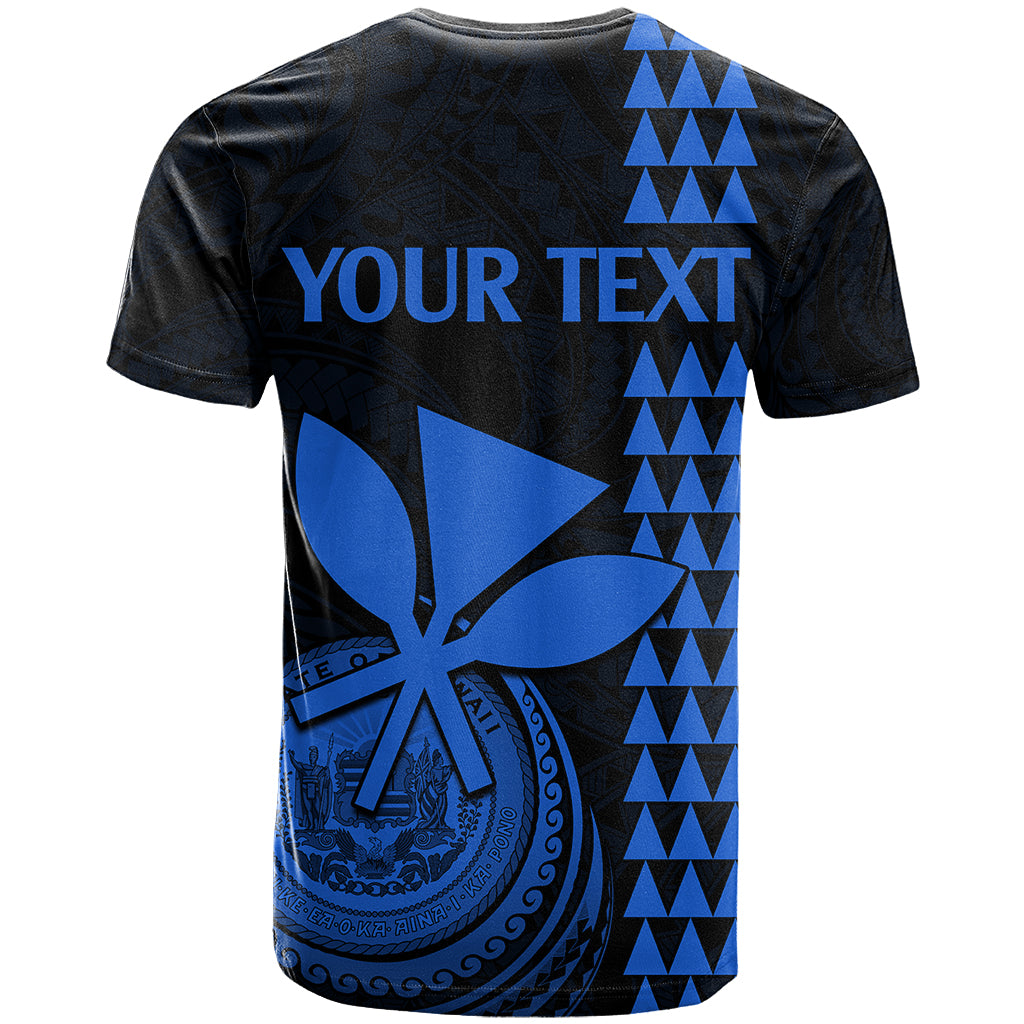Custom Hawaii T Shirt King Kamehameha - Blue - Wonder Print Shop