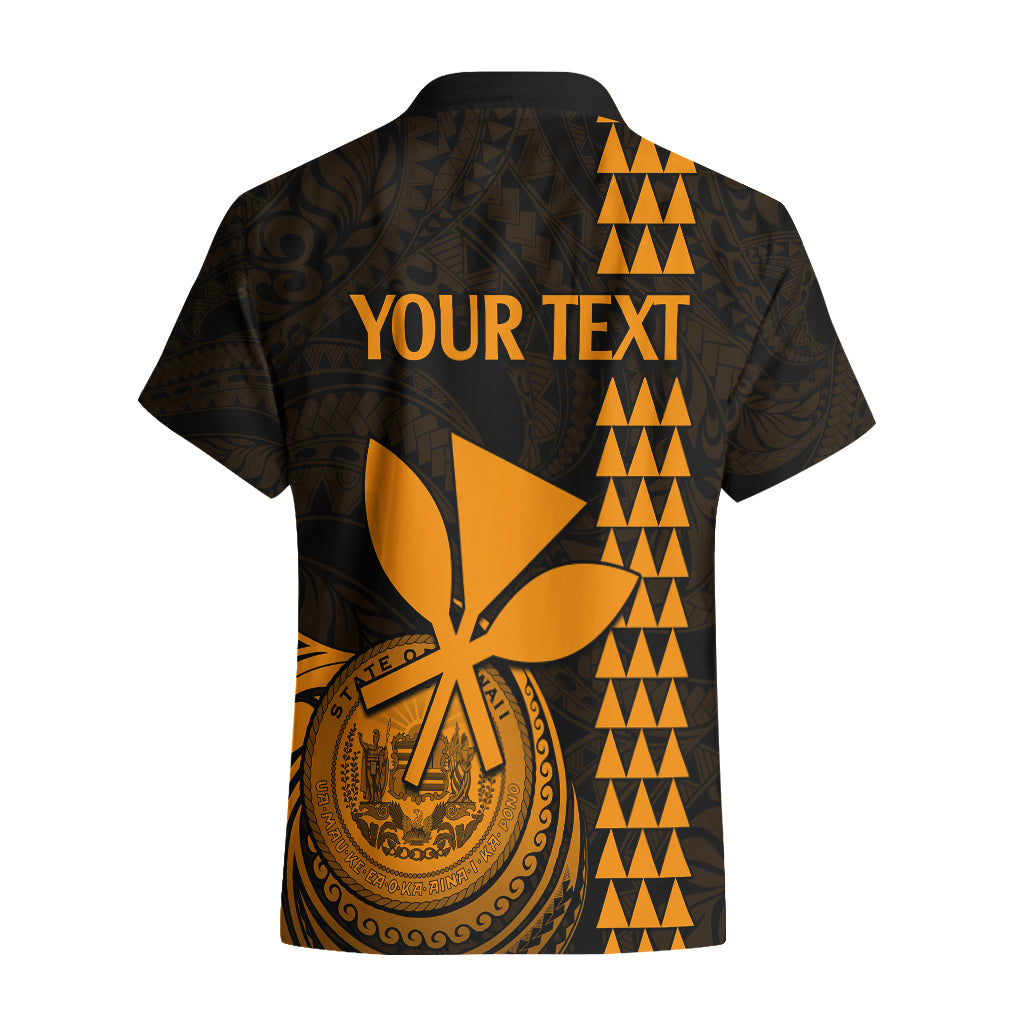 Custom Hawaii Hawaiian Shirt King Kamehameha - Gold - Wonder Print Shop