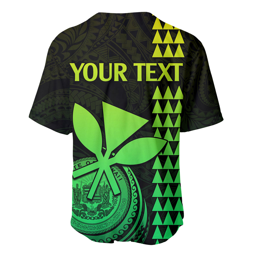 Custom Hawaii Baseball Jersey King Kamehameha - Lime LT9 - Wonder Print Shop