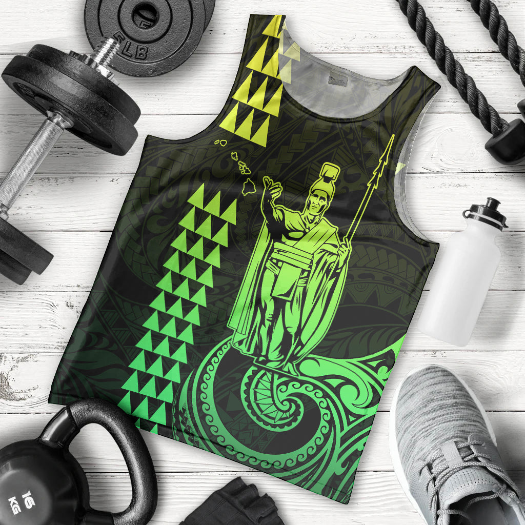custom-hawaii-men-tank-top-king-kamehameha-lime