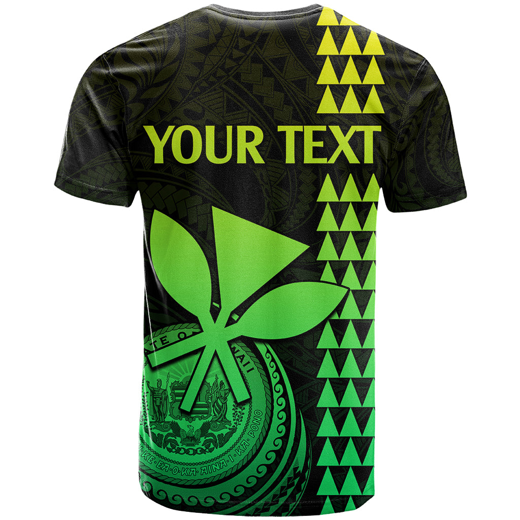 Custom Hawaii T Shirt King Kamehameha - Lime - Wonder Print Shop