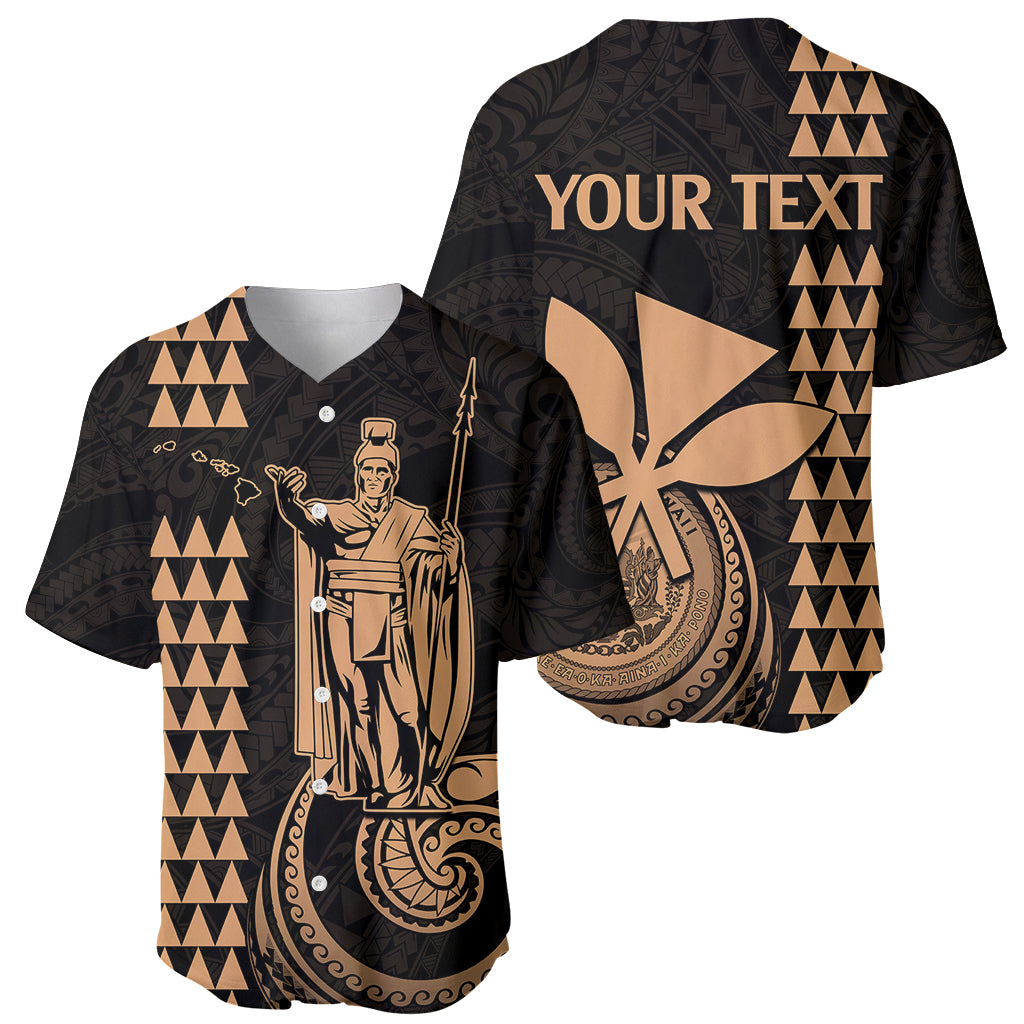 Custom Hawaii Baseball Jersey King Kamehameha - Nude LT9 - Wonder Print Shop