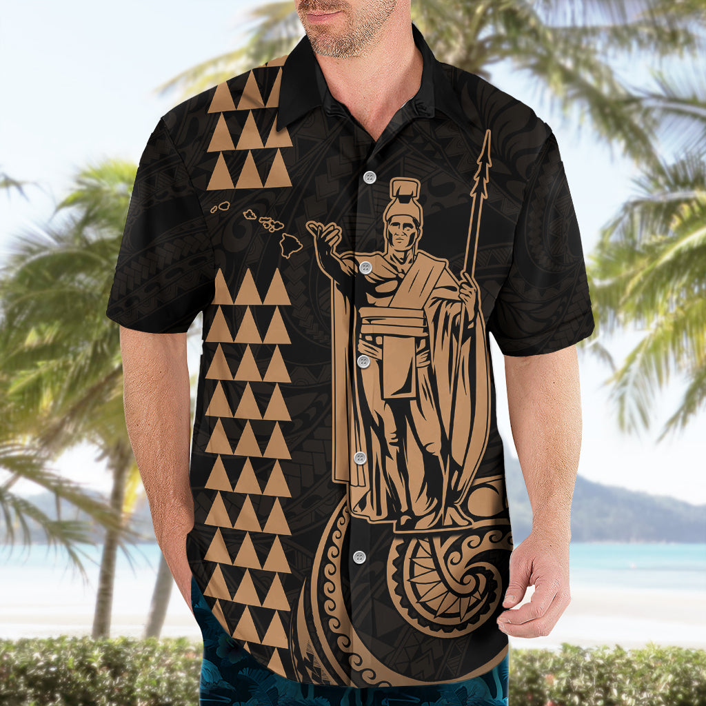 Custom Hawaii Hawaiian Shirt King Kamehameha - Nude - Wonder Print Shop