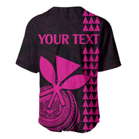 Custom Hawaii Baseball Jersey King Kamehameha - Pink LT9 - Wonder Print Shop