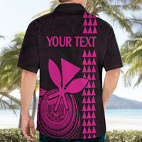 Custom Hawaii Hawaiian Shirt King Kamehameha - Pink - Wonder Print Shop