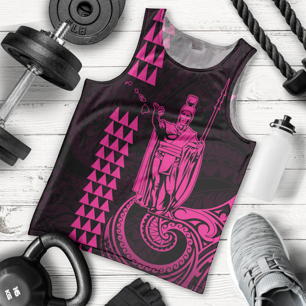 custom-hawaii-men-tank-top-king-kamehameha-pink