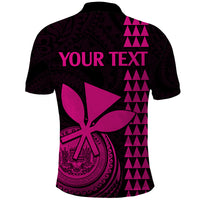 Custom Hawaii Polo Shirt King Kamehameha - Pink - Wonder Print Shop
