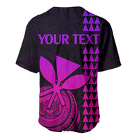 Custom Hawaii Baseball Jersey King Kamehameha - Pink Gradient LT9 - Wonder Print Shop