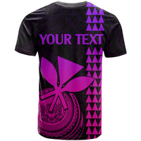 Custom Hawaii T Shirt King Kamehameha - Pink Gradient - Wonder Print Shop