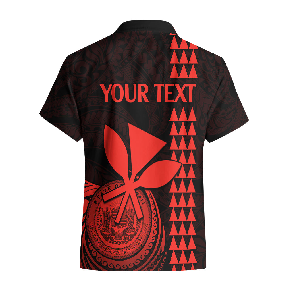 Custom Hawaii Hawaiian Shirt King Kamehameha - Red - Wonder Print Shop