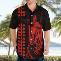Custom Hawaii Hawaiian Shirt King Kamehameha - Red - Wonder Print Shop