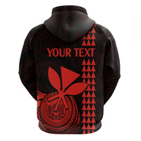 Custom Hawaii Hoodie King Kamehameha - Red - Wonder Print Shop