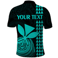 Custom Hawaii Polo Shirt King Kamehameha - Turquoise - Wonder Print Shop
